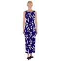 Star Flower Blue White Fitted Maxi Dress View2