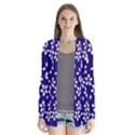 Star Flower Blue White Cardigans View1