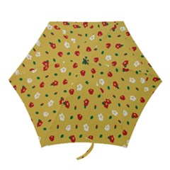 Tulip Sunflower Sakura Flower Floral Red White Leaf Green Mini Folding Umbrellas by Mariart