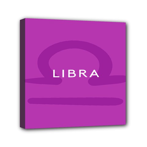 Zodizc Libra Purple Mini Canvas 6  X 6  by Mariart