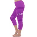 Zodizc Libra Purple Capri Winter Leggings  View2