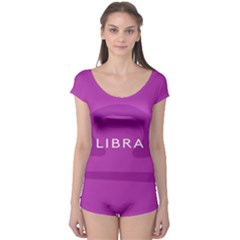 Zodizc Libra Purple Boyleg Leotard  by Mariart