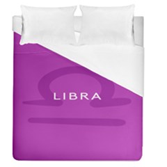 Zodizc Libra Purple Duvet Cover (queen Size) by Mariart