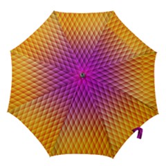 Triangle Plaid Chevron Wave Pink Purple Yellow Rainbow Hook Handle Umbrellas (medium) by Mariart