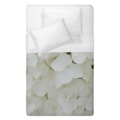 Hydrangea Flowers Blossom White Floral Photography Elegant Bridal Chic  Duvet Cover (single Size) by yoursparklingshop