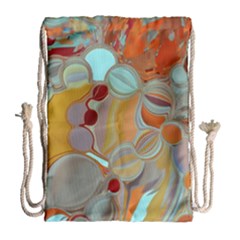 Liquid Bubbles Drawstring Bag (large) by digitaldivadesigns