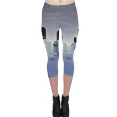 Abstract Gates Doors Stars Capri Leggings  by Nexatart