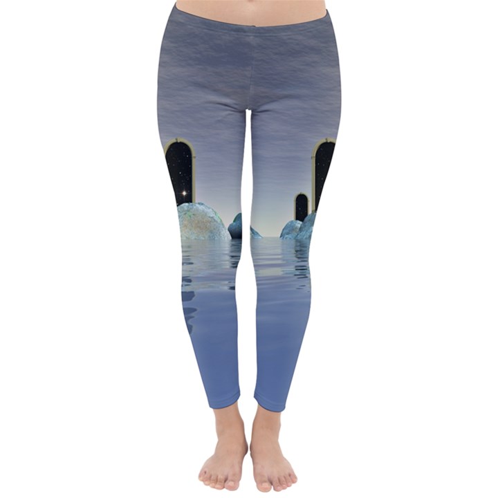 Abstract Gates Doors Stars Classic Winter Leggings