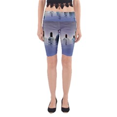 Abstract Gates Doors Stars Yoga Cropped Leggings by Nexatart