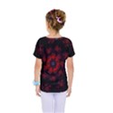 Fractal Abstract Blossom Bloom Red Kids  One Piece Tee View2