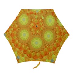 Sunshine Sunny Sun Abstract Yellow Mini Folding Umbrellas by Nexatart