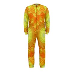 Sunshine Sunny Sun Abstract Yellow Onepiece Jumpsuit (kids) by Nexatart