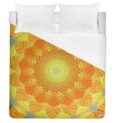 Sunshine Sunny Sun Abstract Yellow Duvet Cover (queen Size) by Nexatart