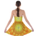 Sunshine Sunny Sun Abstract Yellow Strapless Bra Top Dress View2