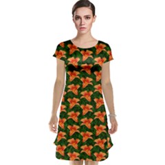 Background Wallpaper Flowers Green Cap Sleeve Nightdress by Nexatart