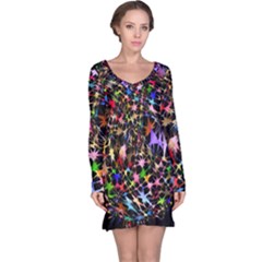 Network Integration Intertwined Long Sleeve Nightdress by Nexatart