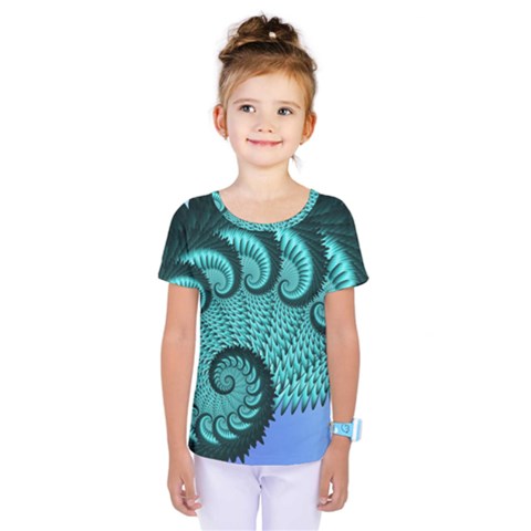 Fractals Texture Abstract Kids  One Piece Tee by Nexatart