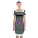 Pattern District Background Classic Short Sleeve Midi Dress View1