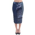 Graphic Design Background Velvet Midi Pencil Skirt View1