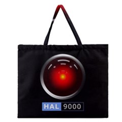 Hal 9000 Zipper Large Tote Bag