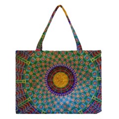 Temple Abstract Ceiling Chinese Medium Tote Bag by Nexatart