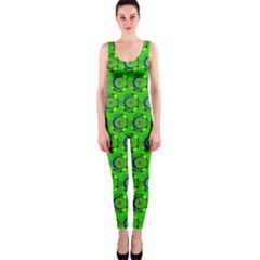 Abstract Art Circles Swirls Stars Onepiece Catsuit by Nexatart