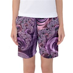 Abstract Art Fractal Art Fractal Women s Basketball Shorts by Nexatart