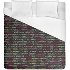 Full Frame Shot Of Abstract Pattern Duvet Cover (king Size) by Nexatart