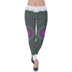 Pattern District Background Velvet Leggings by Nexatart