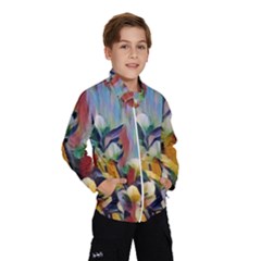 Abstractionism Spring Flowers Wind Breaker (kids)