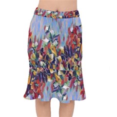 Abstractionism Short Mermaid Skirt