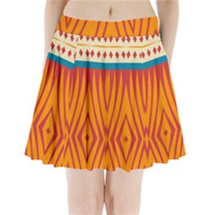 Shapes In Retro Colors   Pleated Mini Mesh Skirt by LalyLauraFLM