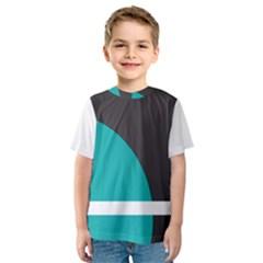 Turquoise Line Kids  Sport Mesh Tee