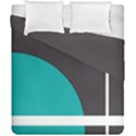 Turquoise Line Duvet Cover Double Side (California King Size) View2