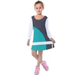 Turquoise Line Kids  Long Sleeve Velvet Dress