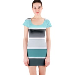 Blues Short Sleeve Bodycon Dress by mugebasakart