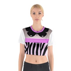 Butterfly Cotton Crop Top by mugebasakart