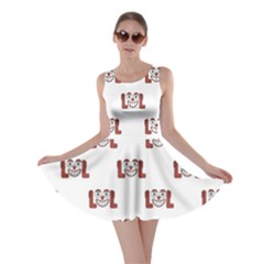 Funny Emoji Laughing Out Loud Pattern  Skater Dress by dflcprintsclothing