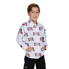 Funny Emoji Laughing Out Loud Pattern  Wind Breaker (kids) by dflcprintsclothing