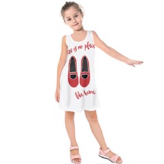 There Is No Place Like Home Kids  Sleeveless Dress by Valentinaart