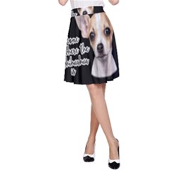 Chihuahua A-line Skirt by Valentinaart