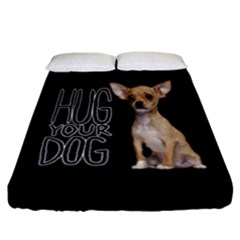 Chihuahua Fitted Sheet (california King Size) by Valentinaart