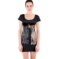 Chihuahua Short Sleeve Bodycon Dress by Valentinaart