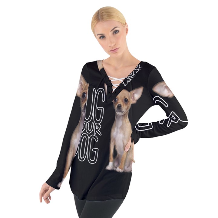 Chihuahua Women s Tie Up Tee