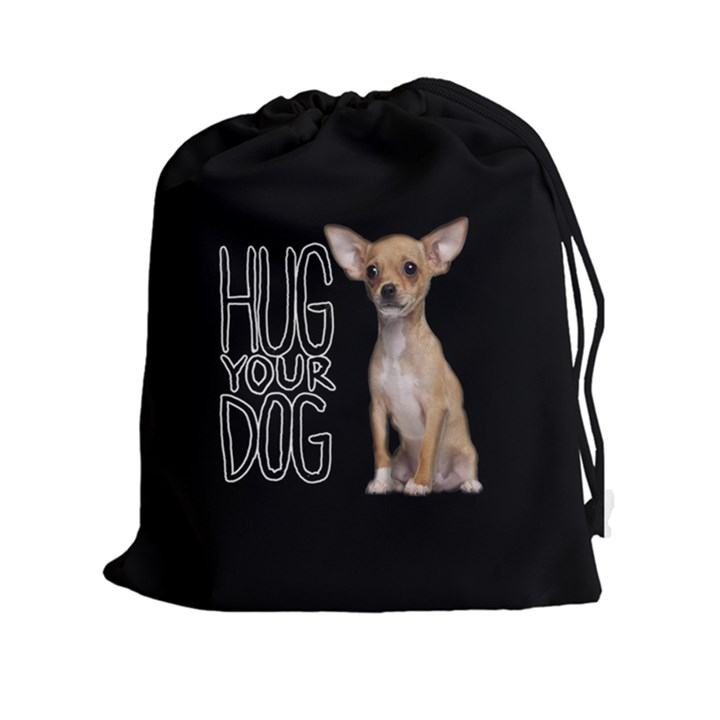 Chihuahua Drawstring Pouches (XXL)