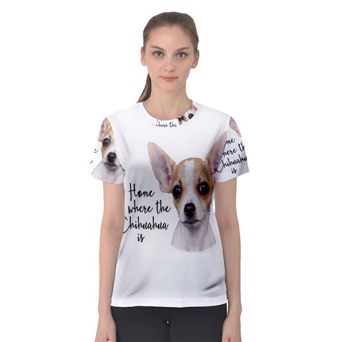 Chihuahua Women s Sport Mesh Tee by Valentinaart