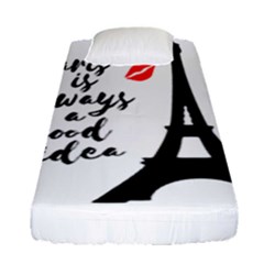 Paris Fitted Sheet (single Size) by Valentinaart