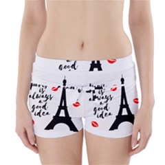 Paris Boyleg Bikini Wrap Bottoms by Valentinaart