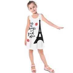 Paris Kids  Sleeveless Dress by Valentinaart