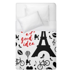 Paris Duvet Cover (single Size) by Valentinaart